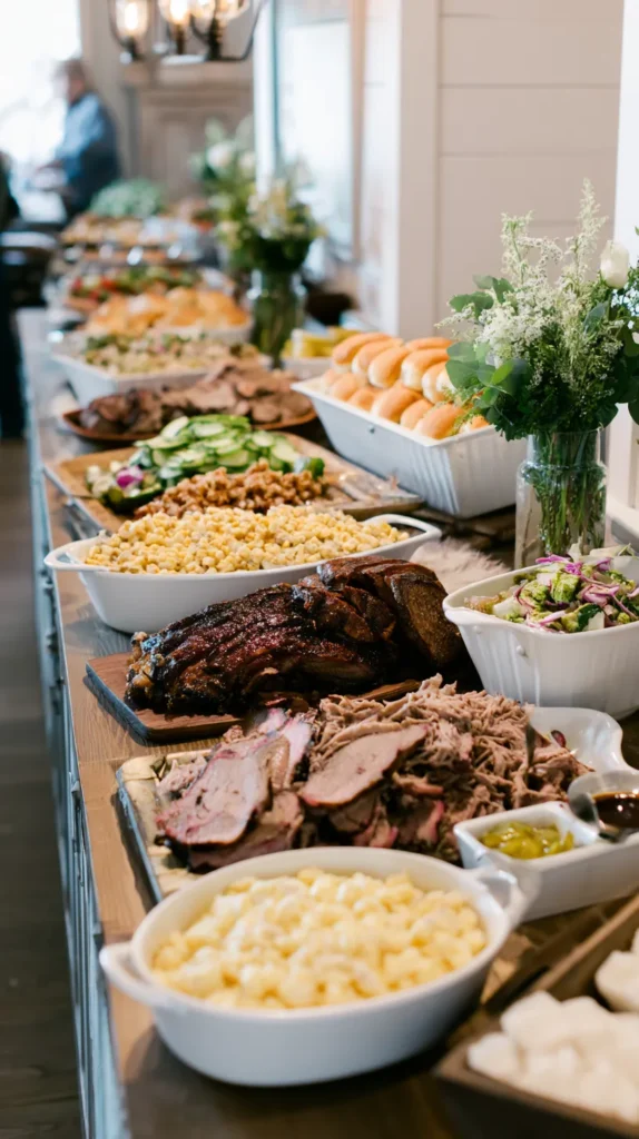 wedding reception food