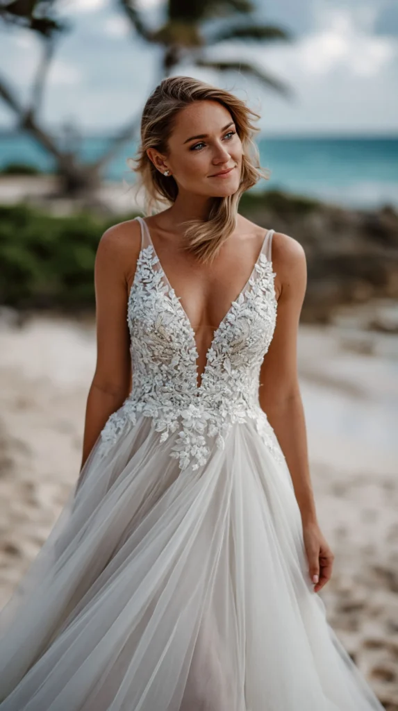 bride on the beach