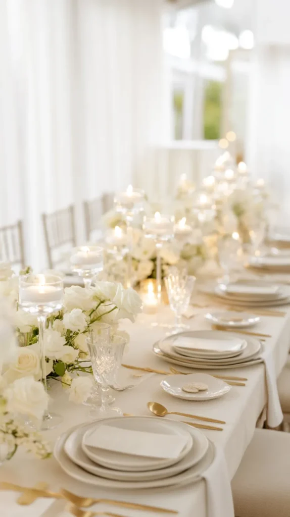 indoor wedding table