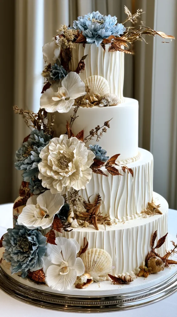 4-tier wedding cake 
