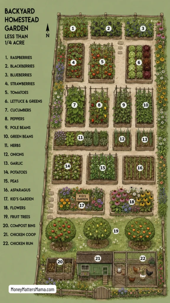 graphic with names of plants 