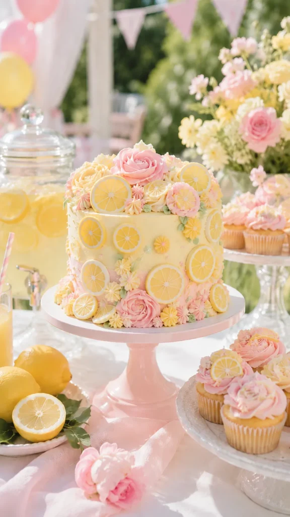 lemon-inspired bakery cake 