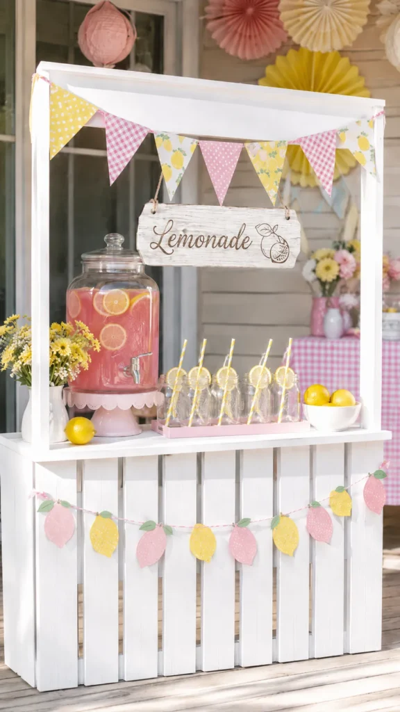 lemonade stand at an outdoor party