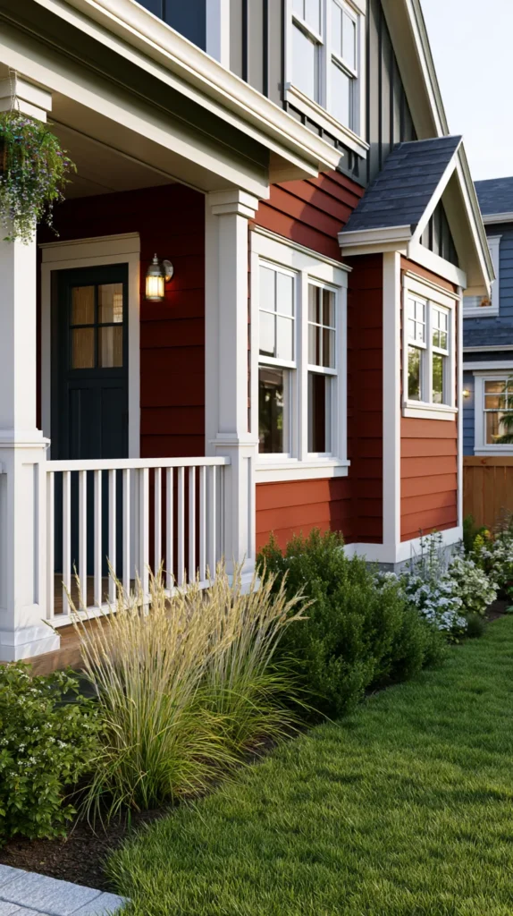 side yard of a home in a suburban style home