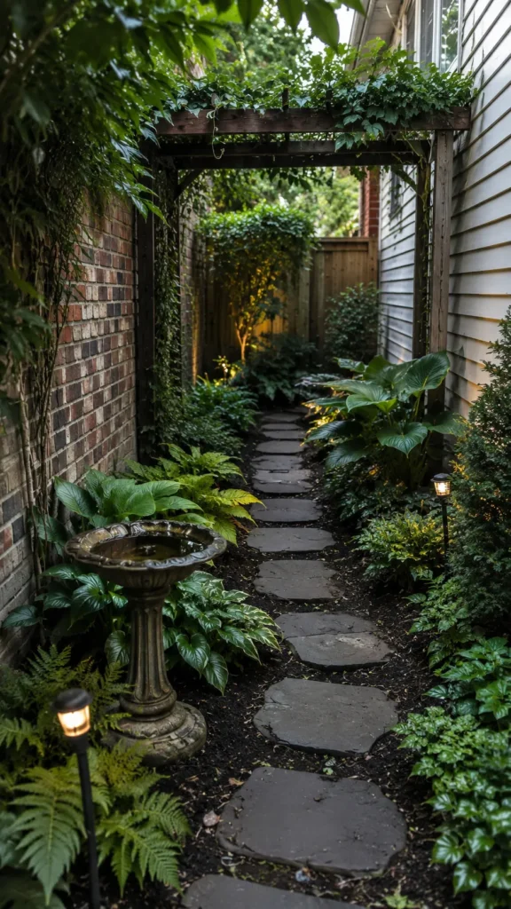 outdoor side yard garden