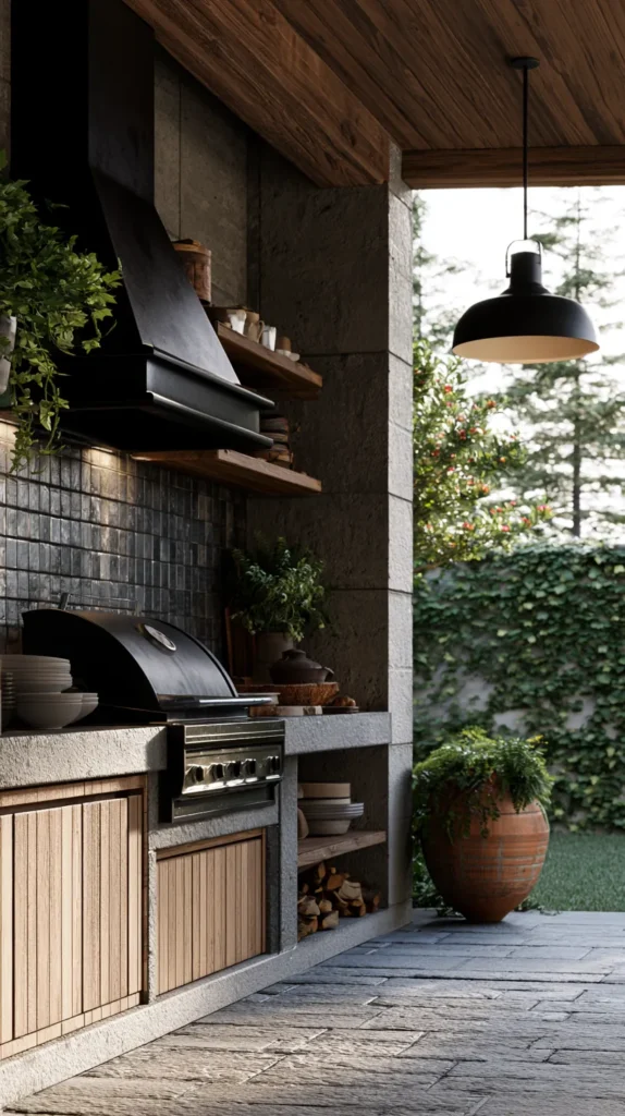 outdoor kitchen