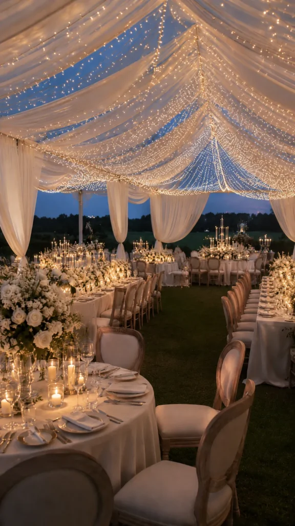 white tent, outdoors, wedding reception, outdoor wedding ideas