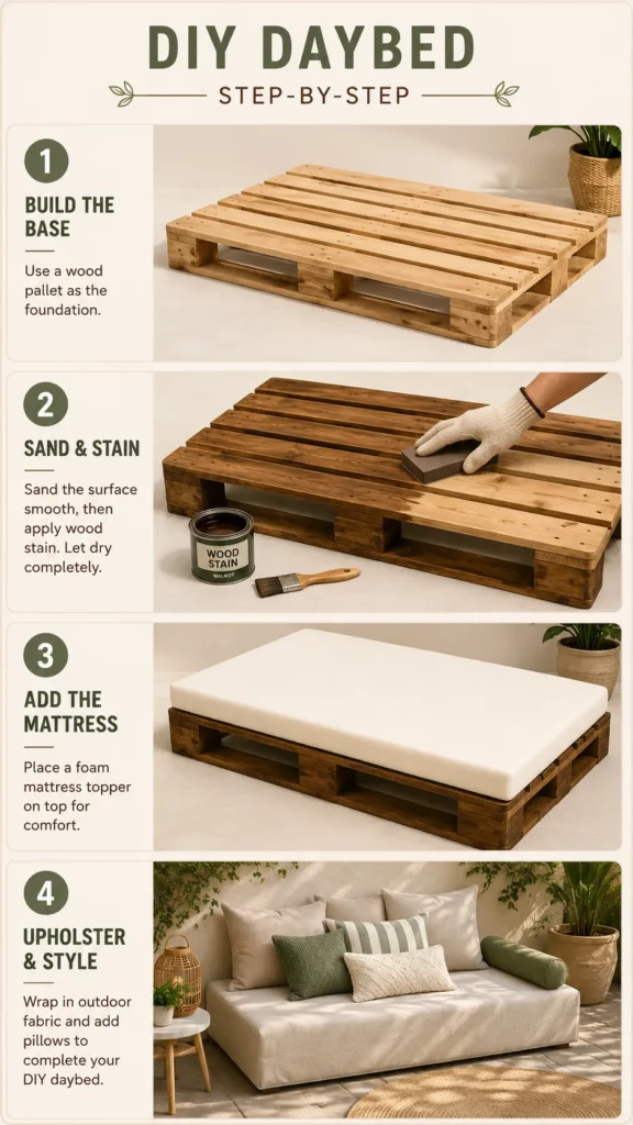how to build an outdoor daybed
