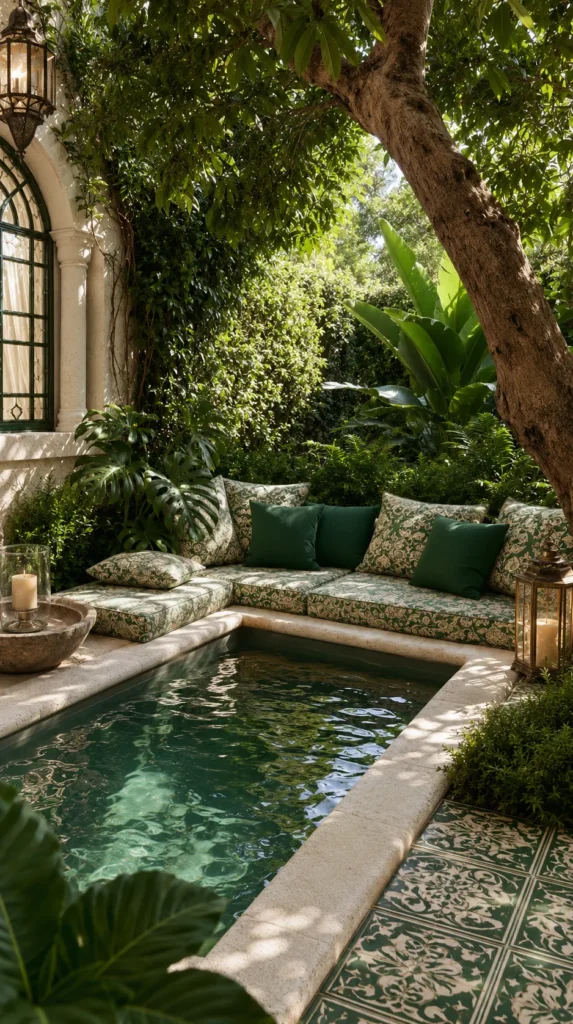 backyard oasis with pool